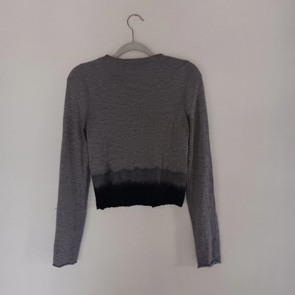 Yigal Azrouel 100% CASHMERE cardigan. Size Medium. Gray. - Picture 3 of 7